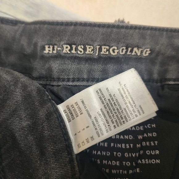 Three Pairs Size 4 Stretch Hi Rise Jegging American Eagle Distressed Jeans! - Picture 11 of 13
